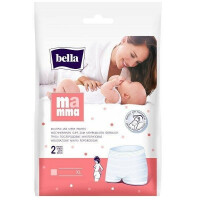 Wielorazowe majtki poporodowe siatkowe Bella Mamma XL