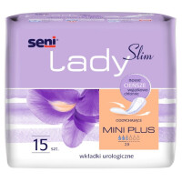Wkładki urologiczne dla kobiet Seni Lady Slim Mini Plus 10x25.5cm 15 szt.