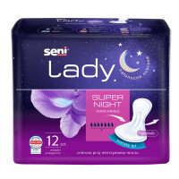 Wkładki urologiczne dla kobiet Seni Lady Super Night 18x37cm 12 szt.