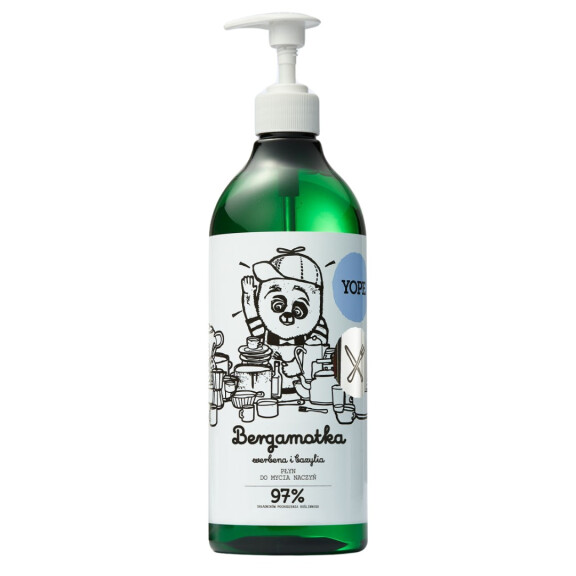 Płyn do mycia naczyń YOPE Bergamotka, werbena i bazylia 750 ml 750 ml
