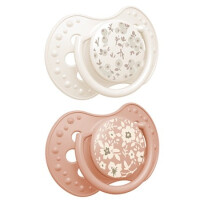Smoczek silikonowy dynamiczny LOVI Blossom 2 szt. Ivory 0-3 ms.
