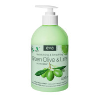 Mydło w płynie Zielona oliwka i limonka Eva Natura 500 ml Butelka z pompką