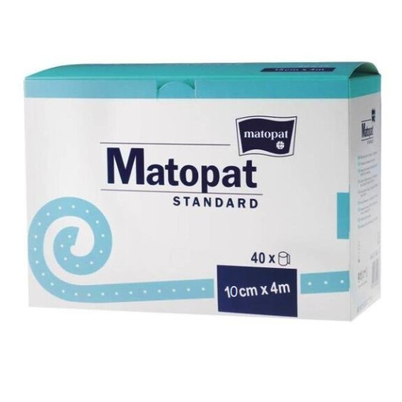 Bandaż nieelastyczny podtrzymujący Matopat STANDARD 10cm x 4m 40 szt.