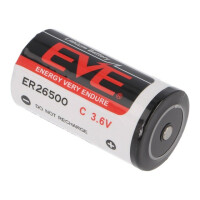 EVE ER26500 S/STD. 3,6V 8,5AH EVE BATTERY, Battery: lithium (EVE-ER26500/S)