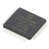 PIC24FJ256GA106-I/PT MICROCHIP TECHNOLOGY, IC: PIC microcontroller (24FJ256GA106-I/PT)