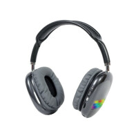 BHP-LED-02-BK GEMBIRD, Wireless headphones with microphone