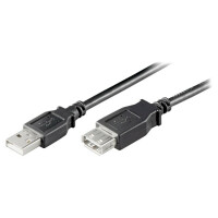 68625 Goobay, Cable (USB-EXT/0.6BK-02)