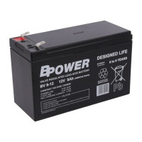 BV 9-12 BPOWER, Re-battery: acid-lead (ACCU-BV9-12/BP)