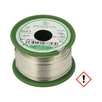 ECO5(SNAG0,3CU0.7) FLUX B2.1 0,8 100G BROQUETAS, Soldering wire (ECO5-08/01H)