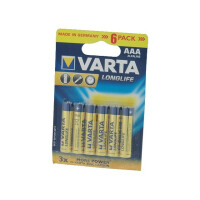 4103101416 VARTA, Battery: alkaline (BAT-LR03X6/VL)