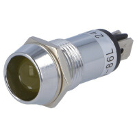 R9-86L-01-12YELLOW SCI, Indicator: LED (ILL16-12Y)