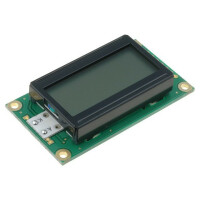 RC0802A-FHY-CSV RAYSTAR OPTRONICS, Display: LCD