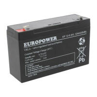 EP 12-6 EUROPOWER, Re-battery: acid-lead (ACCU-EP12-6/EUR)