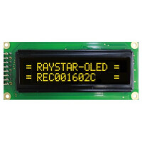 REC001602CYPP5N00100 RAYSTAR OPTRONICS, Display: OLED (REC001602CYPP5N01)