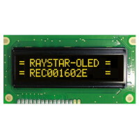 REC001602EYPP5N00100 RAYSTAR OPTRONICS, Display: OLED (REC001602EYPP5N01)