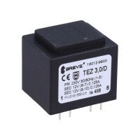 TEZ3.0/D230/12-12V TA40 BREVE TUFVASSONS, Transformer: encapsulated (TEZ3/D/12-12V-TA40)