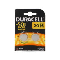 DR2016 K2 DURACELL, Battery: lithium (BAT-CR2016/DR-B2)
