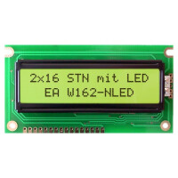 EA W162-NLED DISPLAY VISIONS, Display: LCD (EAW162-NLED)