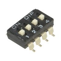 DM-04-V DIPTRONICS, Switch: DIP-SWITCH (ESD104E)