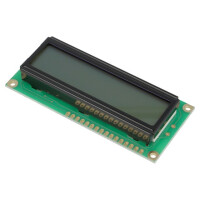 RC1602B-GHY-CSXD RAYSTAR OPTRONICS, Display: LCD