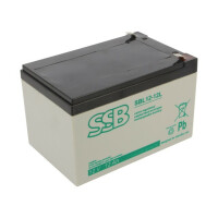 SBL12-12L SSB, Re-battery: acid-lead (ACCU-HP12-12/SL)