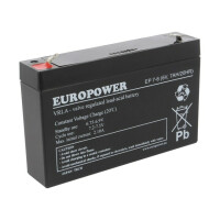 EP 7-6 EUROPOWER, Re-battery: acid-lead (ACCU-EP7-6/EUR)