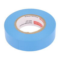 N-12 PVC TAPE 19MMX20M BLUE PLYMOUTH, Tape: electrical insulating (PLH-N12-19-20/BL)