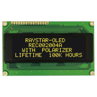 REC002004AYPP5N00100 RAYSTAR OPTRONICS, Display: OLED (REC002004AYPP5N001)
