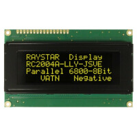 RC2004A-LLY-JSVE RAYSTAR OPTRONICS, Display: LCD