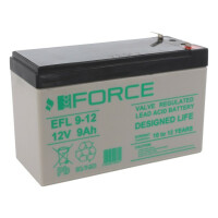 EFL 9-12 T2 ECO FORCE, Re-battery: acid-lead (ACCU-EFL9-12T2/ECF)