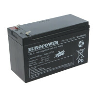 EPL 7,2-12 EUROPOWER, Re-battery: acid-lead (ACCU-EPL7.2-12/EUR)