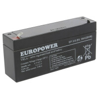 EP 3-6 EUROPOWER, Re-battery: acid-lead (ACCU-EP3-6/EUR)