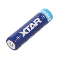 18650 2600 4.5A BUTTON TOP XTAR, Re-battery: Li-Ion (ACCU-18650-2.6-4A)