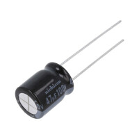 UHE2A470MPD1TD NICHICON, Capacitor: electrolytic