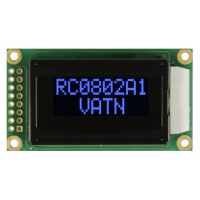 RC0802A1-LLB-JWVE RAYSTAR OPTRONICS, Display: LCD