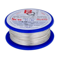 SCW-0.40/100 BQ CABLE, Silver plated copper wires