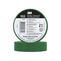 155GR5E 3M, Tape: electrical insulating (3M-TF-155-19-20GR)