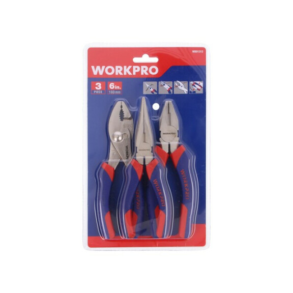 W001312 Workpro, Kit: alicates (WP-W001312WE)