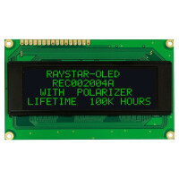 REC002004AGPP5N00100 RAYSTAR OPTRONICS, Pantalla: OLED (REC002004AGPP5N01)