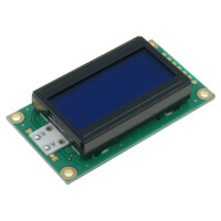 RC0802A-BIY-ESX RAYSTAR OPTRONICS, Afficheur: LCD
