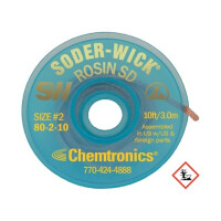 SW80-2-10 CHEMTRONICS, Ruban: dessoudage (CH-SW80-2-10)