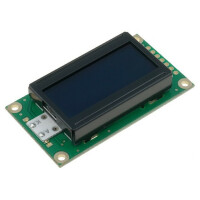 RC0802A-TIY-ESV RAYSTAR OPTRONICS, Afficheur: LCD