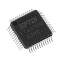 FT2232D-TRAY FTDI, IC: interfész (FT2232D)