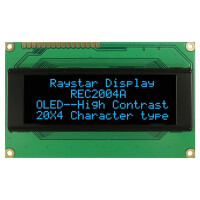 REC002004ABPP5N00100 RAYSTAR OPTRONICS, Kijelző: OLED (REC002004ABPP5N01)