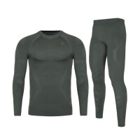 Bielizna termoaktywna męska Alpinus Active Idre Set zielona SI8940