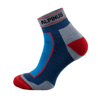 Skarpety merino coolmax Alpinus Sveg Low niebiesko-czerwone para FI18451