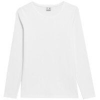 Koszulka damska longsleeve 4F F167 biała 4FAW23TLONF167 10S