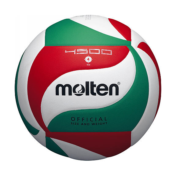 Piłka siatkowa Molten V4M4500 biało-czerwono-zielona