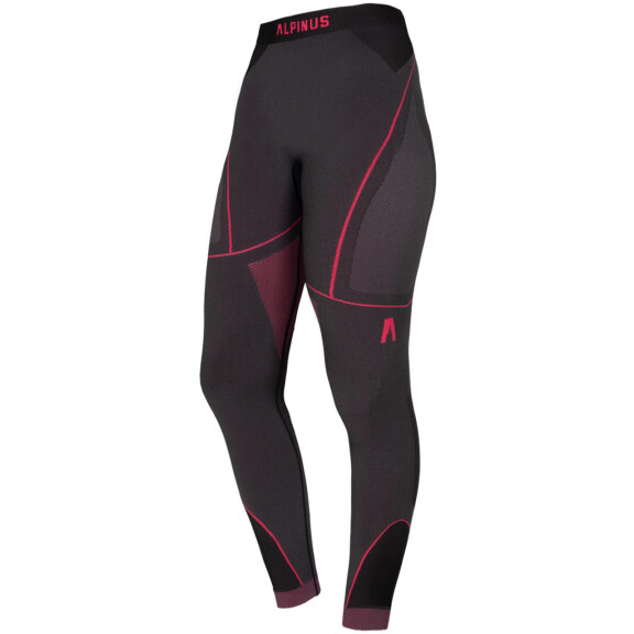 Spodnie termoaktywne damskie Alpinus Tactical Mora grafitowo-różowe SI8933 - SI8936