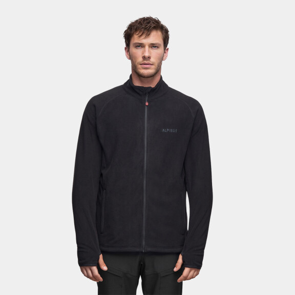 Bluza polarowa męska Alpinus Kerkis full zipper czarna, Tactical MK18884